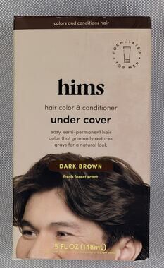 hims Mens Under Cover Hair Color & Conditioner-Dark Brown 5 Oz